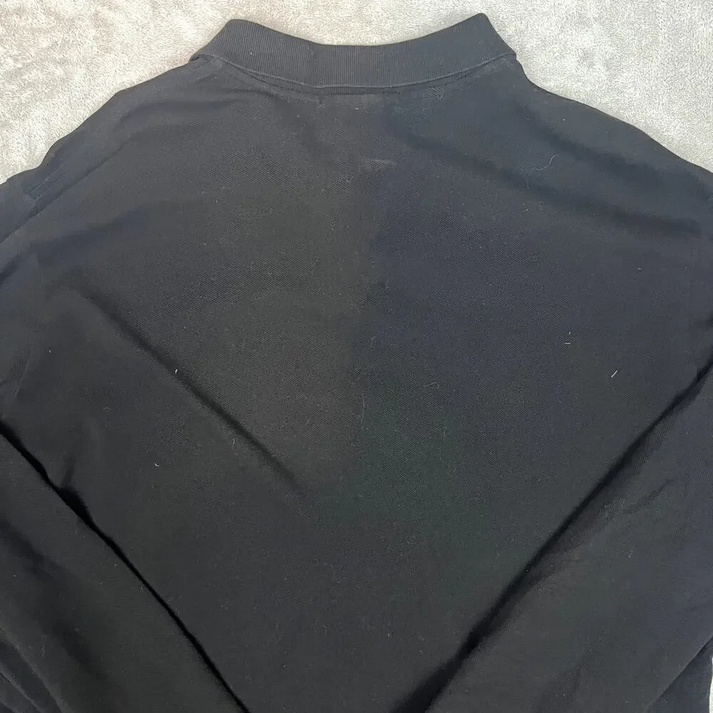 Ralph Lauren Long Sleeve Polo Mens XXL Black Custom Fit Big‎ and Tall